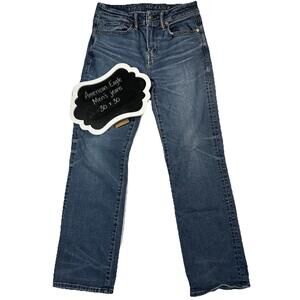 American Eagle Men’s AirFlex+ Original Bootcut Denim Jeans Size 30x30‎